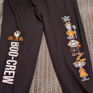 Disney Black and Orange Nightmare Before Christmas Joggers
